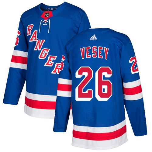Adidas New York Rangers #26 Jimmy Vesey Royal Blue Home Authentic Stitched Youth NHL Jersey->youth nhl jersey->Youth Jersey